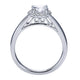 Engagement Ring 14k White Gold Diamond Halo