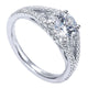 Engagement Ring 14k White Gold Diamond Halo