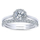 Engagement Ring 14k White Gold Diamond Halo