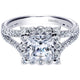 Engagement Ring 14k White Gold Diamond Halo