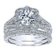 Engagement Ring 14k White Gold Diamond Halo