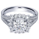 Engagement Ring 14k White Gold Diamond Halo