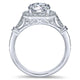 14K White Gold Diamond Halo 14K White Gold Engagement Ring ER8985W44Jj