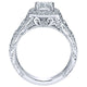 14K White Gold Diamond Halo 14K White Gold Engagement Ring ER9041W44Jj