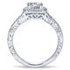 14K White Gold Diamond Halo 14K White Gold Engagement Ring ER9074W44Jj