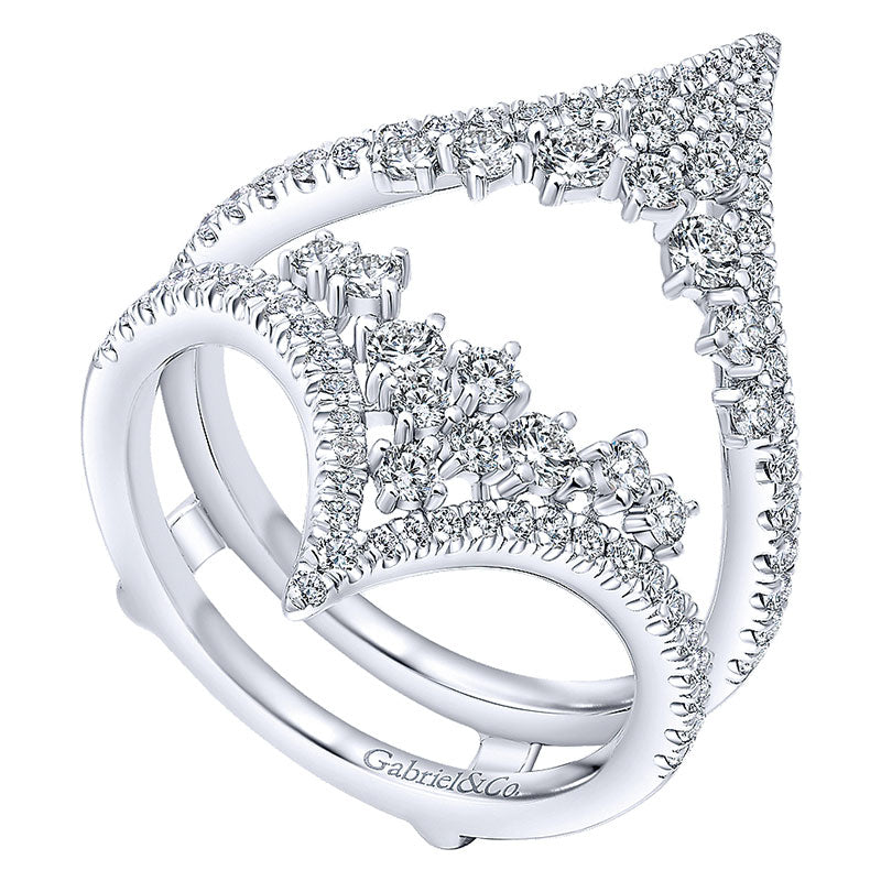 Anniversary Band 14k White Gold Diamond Jacket