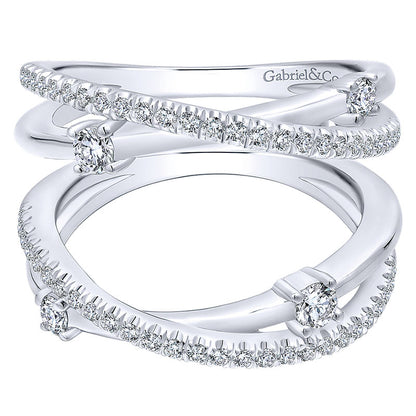 Anniversary Band 14k White Gold Diamond Jacket
