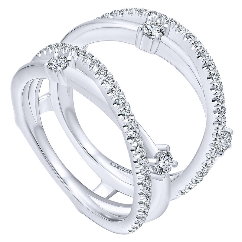 Anniversary Band 14k White Gold Diamond Jacket