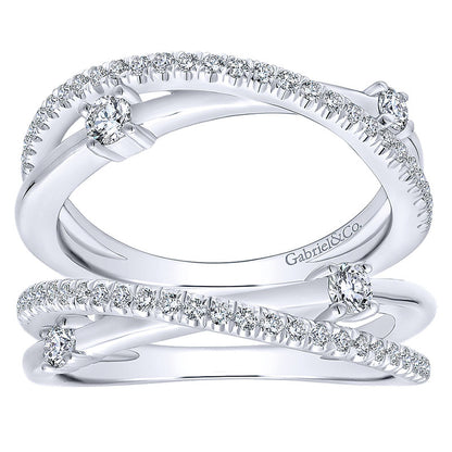 Anniversary Band 14k White Gold Diamond Jacket