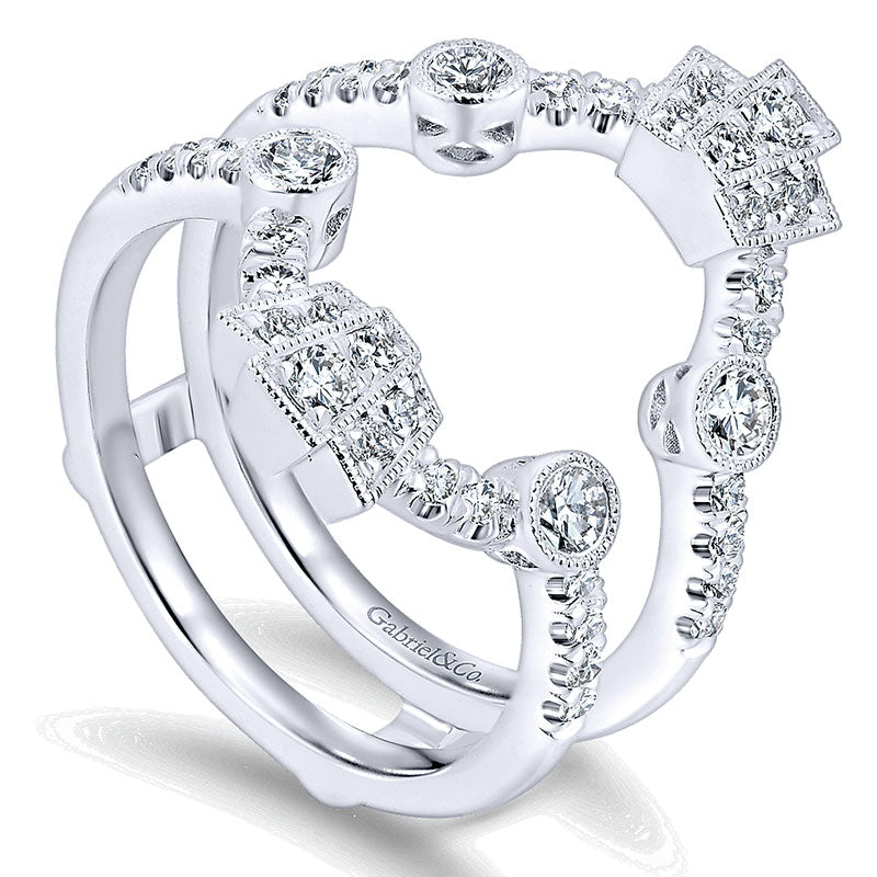 Anniversary Band 14k White Gold Diamond Jacket