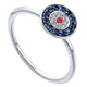 Ladies' Ring 14k White Gold Evil Eye Fashion
