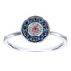 Ladies' Ring 14k White Gold Evil Eye Fashion