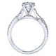 14K White Gold Engagement Ring ER7805W44Jj