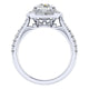 Engagement Ring 14k White Gold Diamond Perfect Match