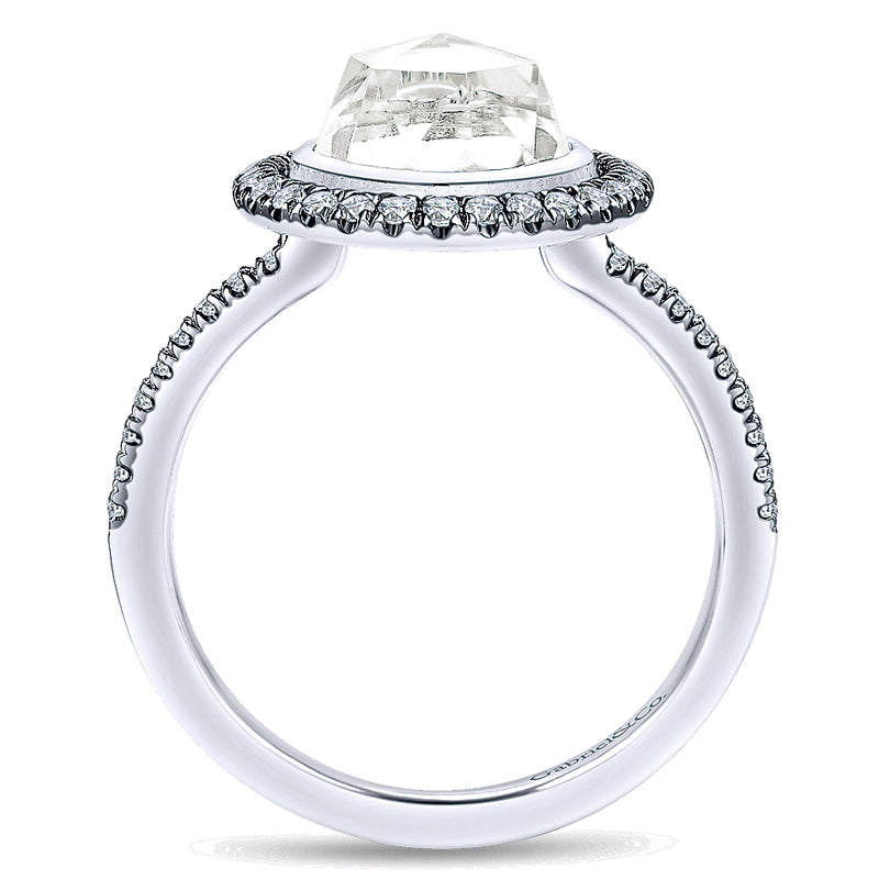 Ladies' Ring 14k White Gold Lusso Color Fashion