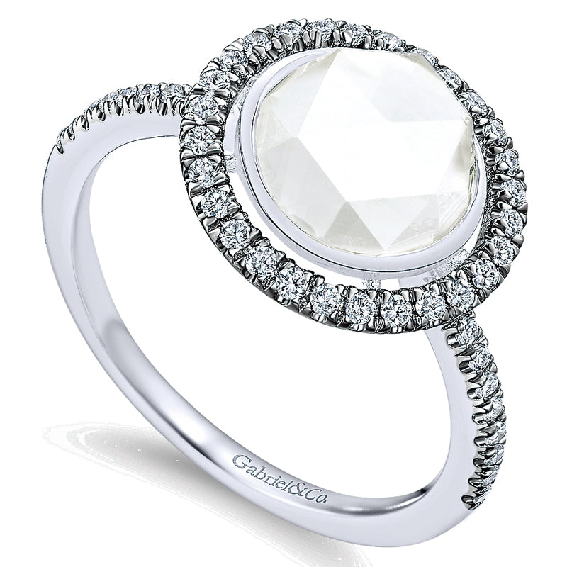 Ladies' Ring 14k White Gold Lusso Color Fashion