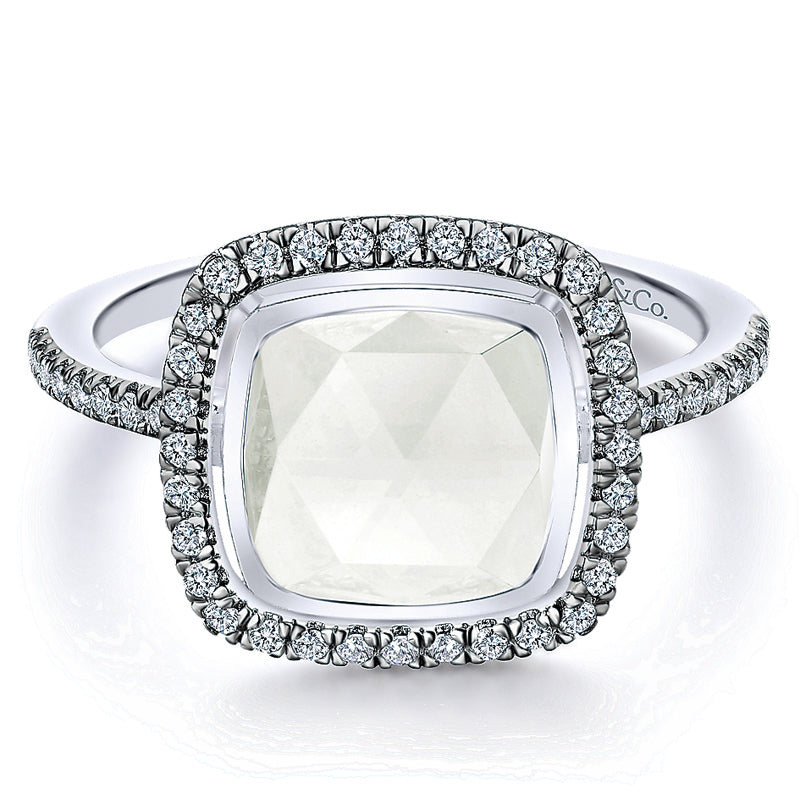 Ladies' Ring 14k White Gold Lusso Color Fashion