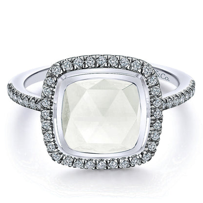 Ladies' Ring 14k White Gold Lusso Color Fashion
