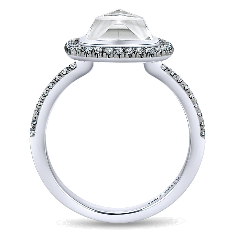 Ladies' Ring 14k White Gold Lusso Color Fashion