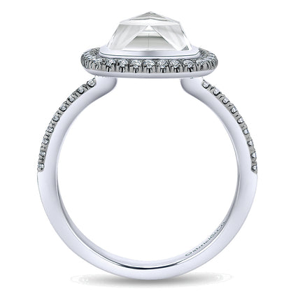 Ladies' Ring 14k White Gold Lusso Color Fashion