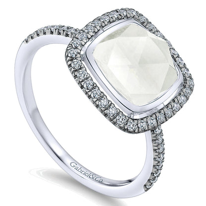 Ladies' Ring 14k White Gold Lusso Color Fashion