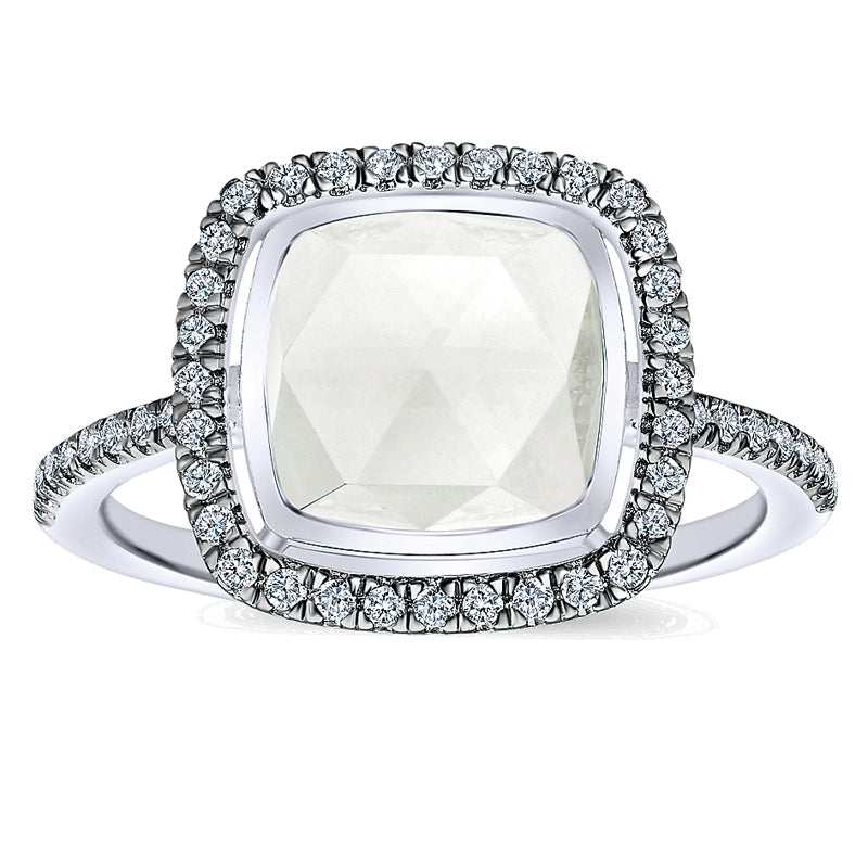 Ladies' Ring 14k White Gold Lusso Color Fashion