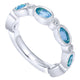 Ladies' Ring 14k White Gold Stackable