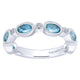 Ladies' Ring 14k White Gold Stackable