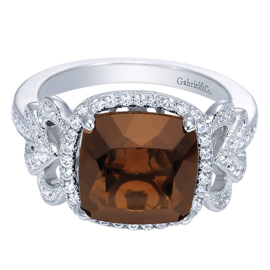 Ladies' Ring 14k White Gold Lusso Color Fashion
