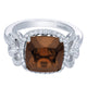 Ladies' Ring 14k White Gold Lusso Color Fashion