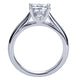 Engagement Ring 14k White Gold Diamond Solitaire