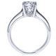 Engagement Ring 14k White Gold Diamond Solitaire