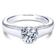 Engagement Ring 14k White Gold Diamond Solitaire