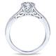 Engagement Ring 14k White Gold Diamond Solitaire