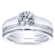 Engagement Ring 14k White Gold Diamond Solitaire