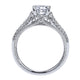 Engagement Ring 14k White Gold Diamond Split Shank