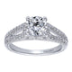 Engagement Ring 14k White Gold Diamond Split Shank