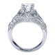 Engagement Ring 14k White Gold Diamond Split Shank