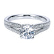 14K White Gold Diamond Split Shank 14K White Gold Engagement Ring ER8001W44Jj