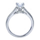 14K White Gold Diamond Split Shank 14K White Gold Engagement Ring ER8001W44Jj