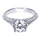 Engagement Ring 14k White Gold Diamond Split Shank