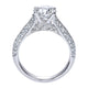 Engagement Ring 14k White Gold Diamond Split Shank