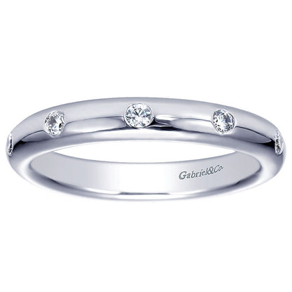 Anniversary Band 14k White Gold Diamond Stackable