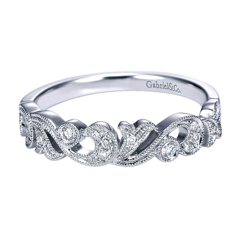 Anniversary Band 14k White Gold Diamond Stackable