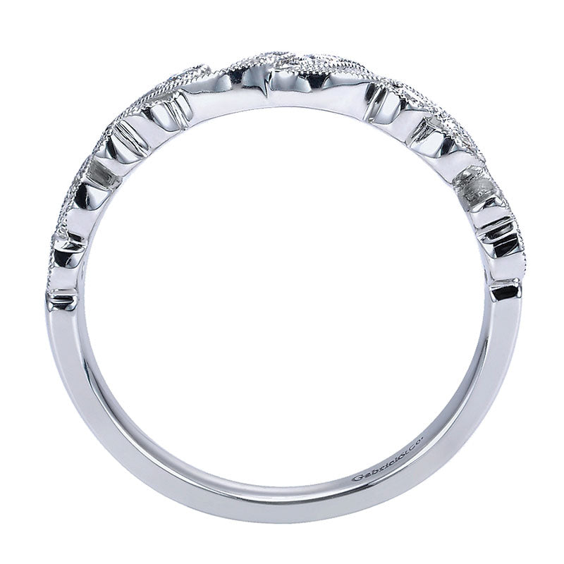 Anniversary Band 14k White Gold Diamond Stackable