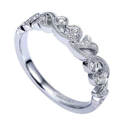 Anniversary Band 14k White Gold Diamond Stackable
