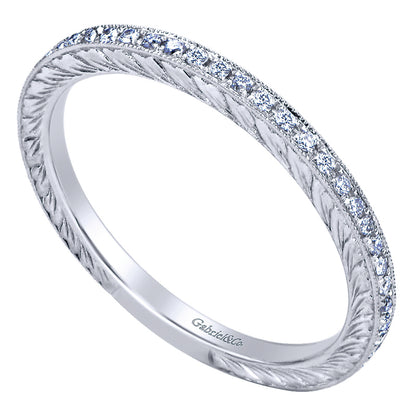 Ladies' Ring 14k White Gold Stackable
