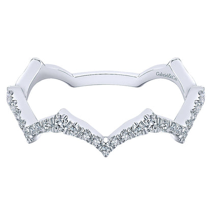Ladies' Ring 14k White Gold Stackable