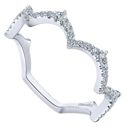 Ladies' Ring 14k White Gold Stackable