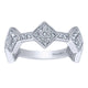 Ladies' Ring 14k White Gold Stackable
